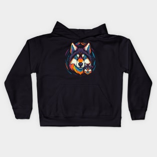 Alaskan Husky Fathers Day Kids Hoodie